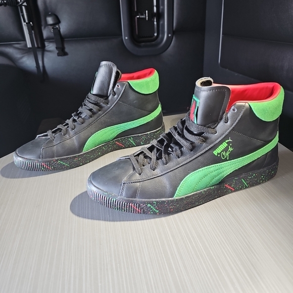 PUMA‎ Elf x Clyde Mid Chistmas Elf Costume Men's 11.5 Pristine Condition - Picture 1 of 12